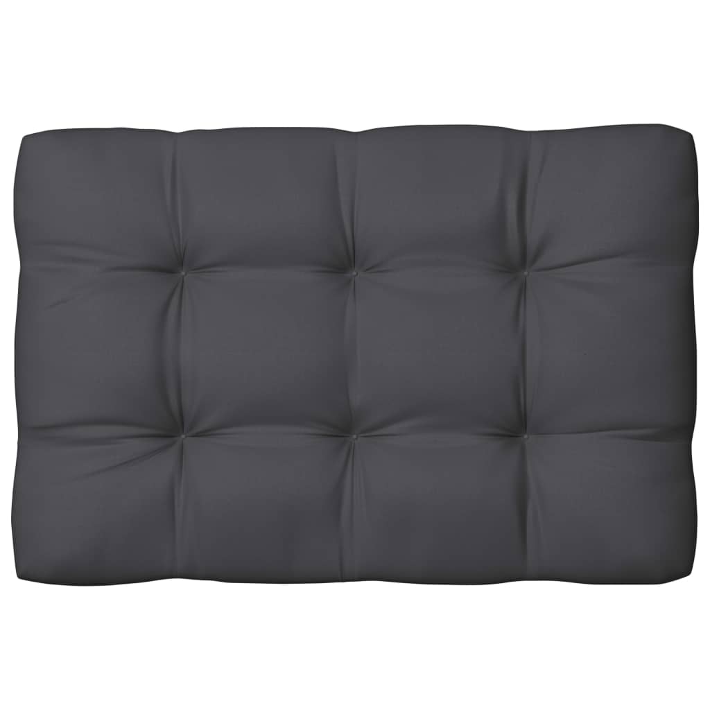 Palettenkissen Anthrazit 120x80x12 cm Stoff