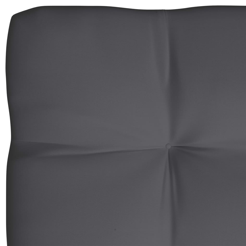 Palettenkissen Anthrazit 120x80x12 cm Stoff