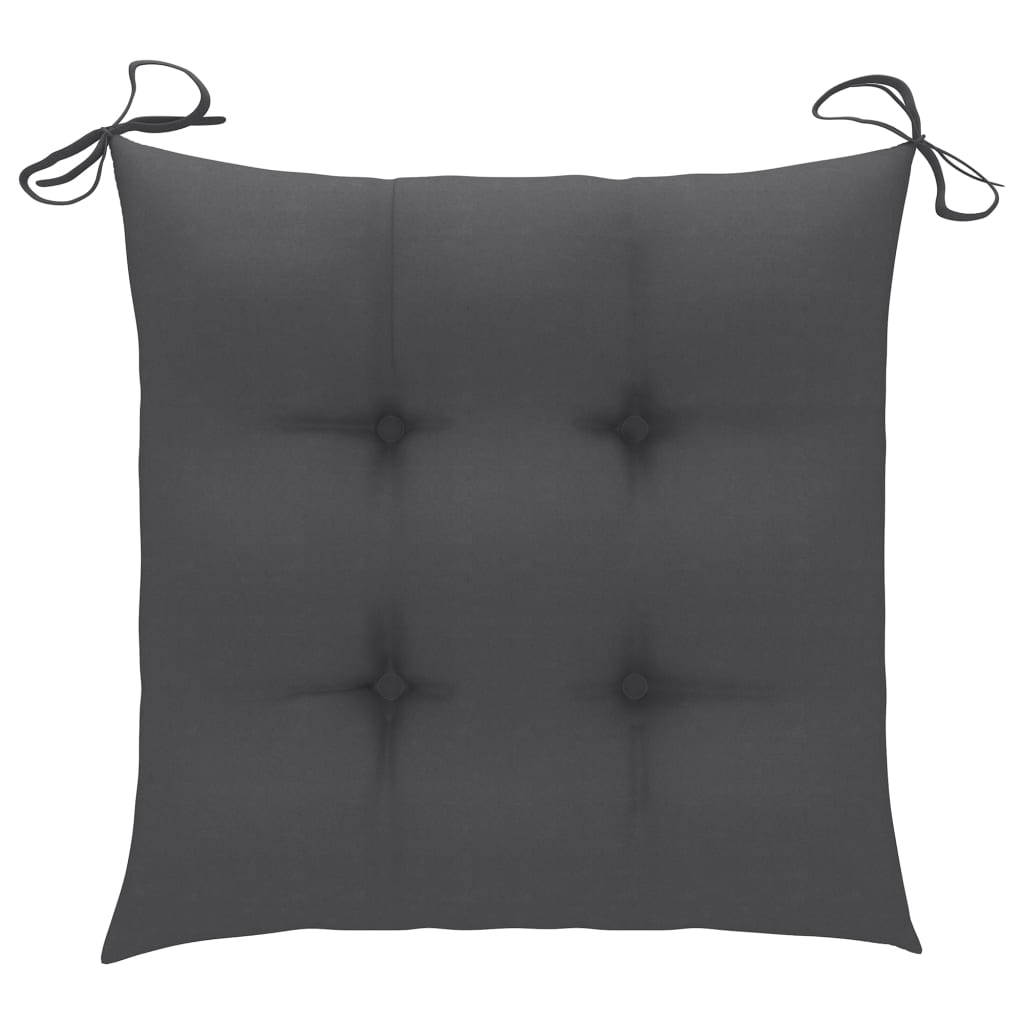 Stuhlkissen 6 Stk. Anthrazit 40x40x7 cm Oxford-Gewebe