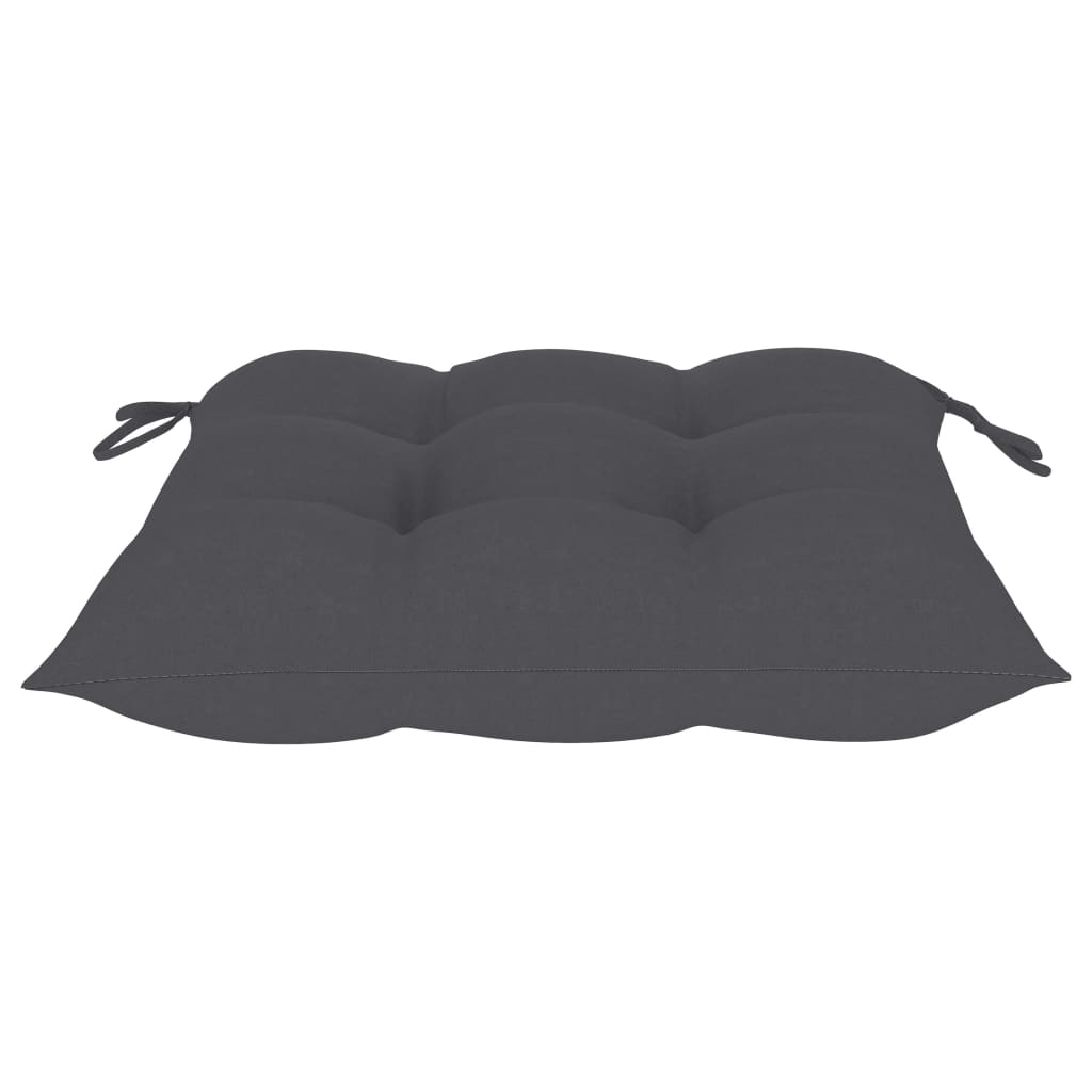 Stuhlkissen 6 Stk. Anthrazit 40x40x7 cm Oxford-Gewebe