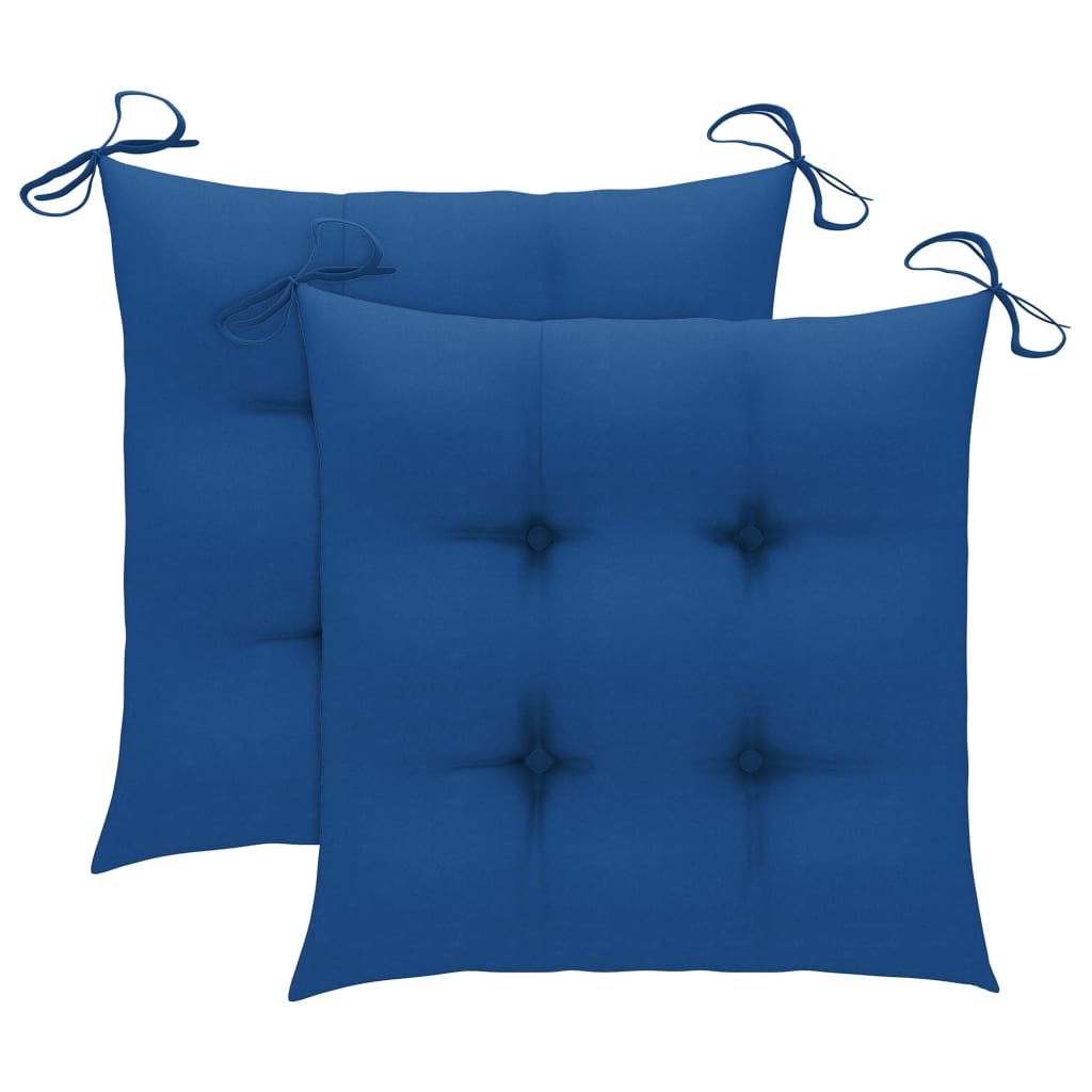 Stuhlkissen 2 Stk. Hellblau 40x40x7 cm Oxford-Gewebe