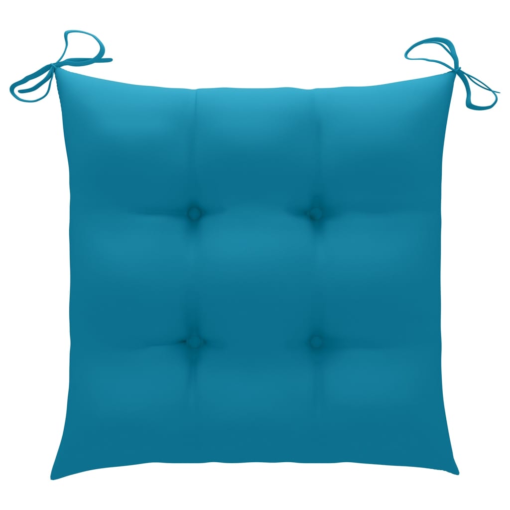 Stuhlkissen 4 Stk. Hellblau 40x40x7 cm Oxford-Gewebe