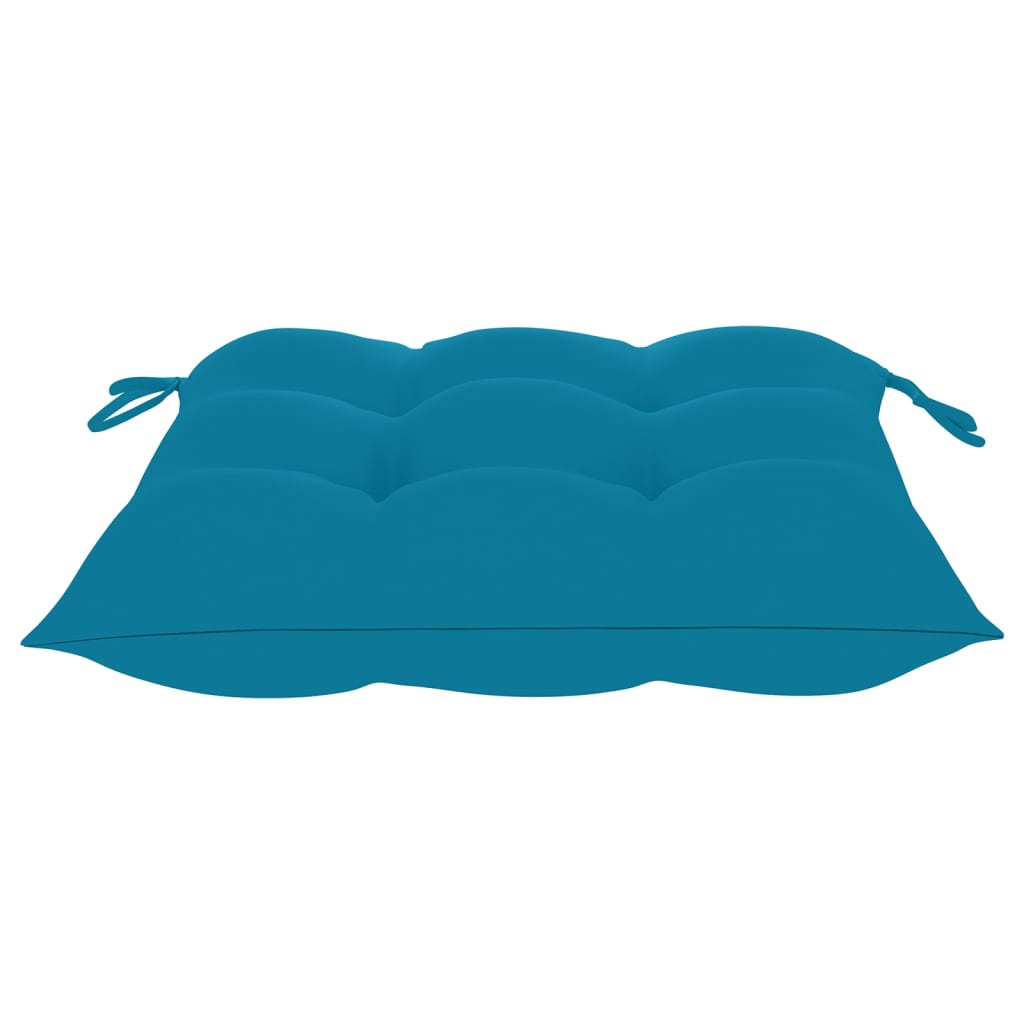 Stuhlkissen 4 Stk. Hellblau 40x40x7 cm Oxford-Gewebe