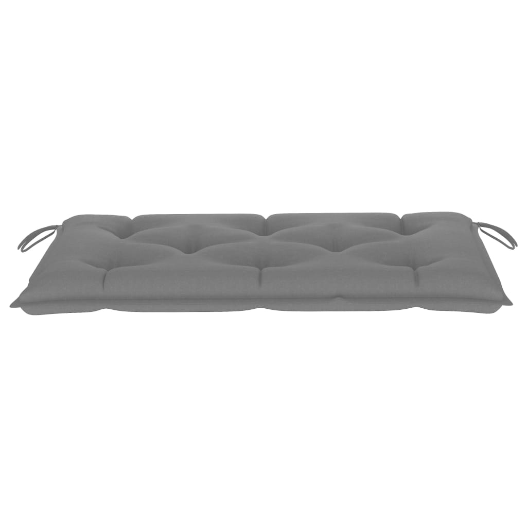 Gartenbank-Auflage Grau 100x50x7 cm Oxford-Gewebe