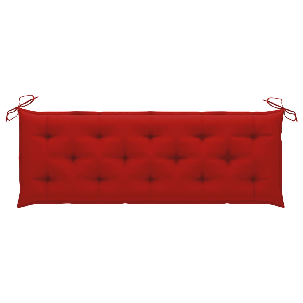 Gartenbank-Auflage Rot 150x50x7 cm Oxford-Gewebe