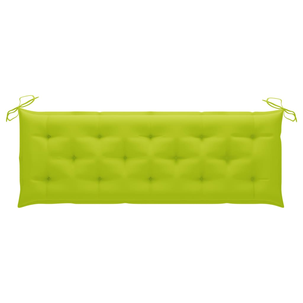 Gartenbank-Auflage Hellgrün 150x50x7 cm Oxford-Gewebe