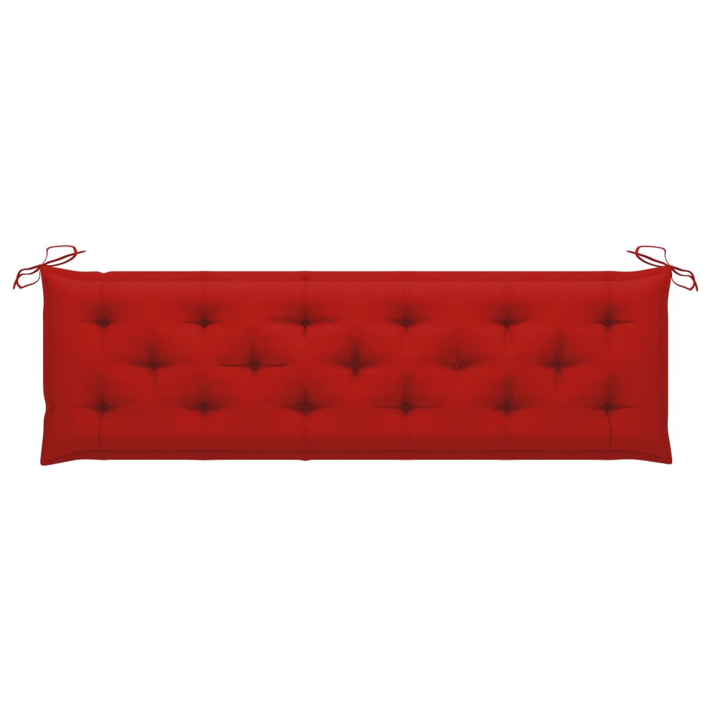 Gartenbank-Auflage Rot 180x50x7 cm Oxford-Gewebe