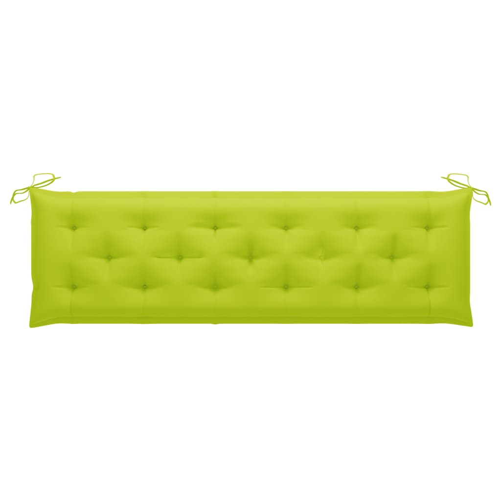 Gartenbank-Auflage Hellgrün 180x50x7 cm Oxford-Gewebe