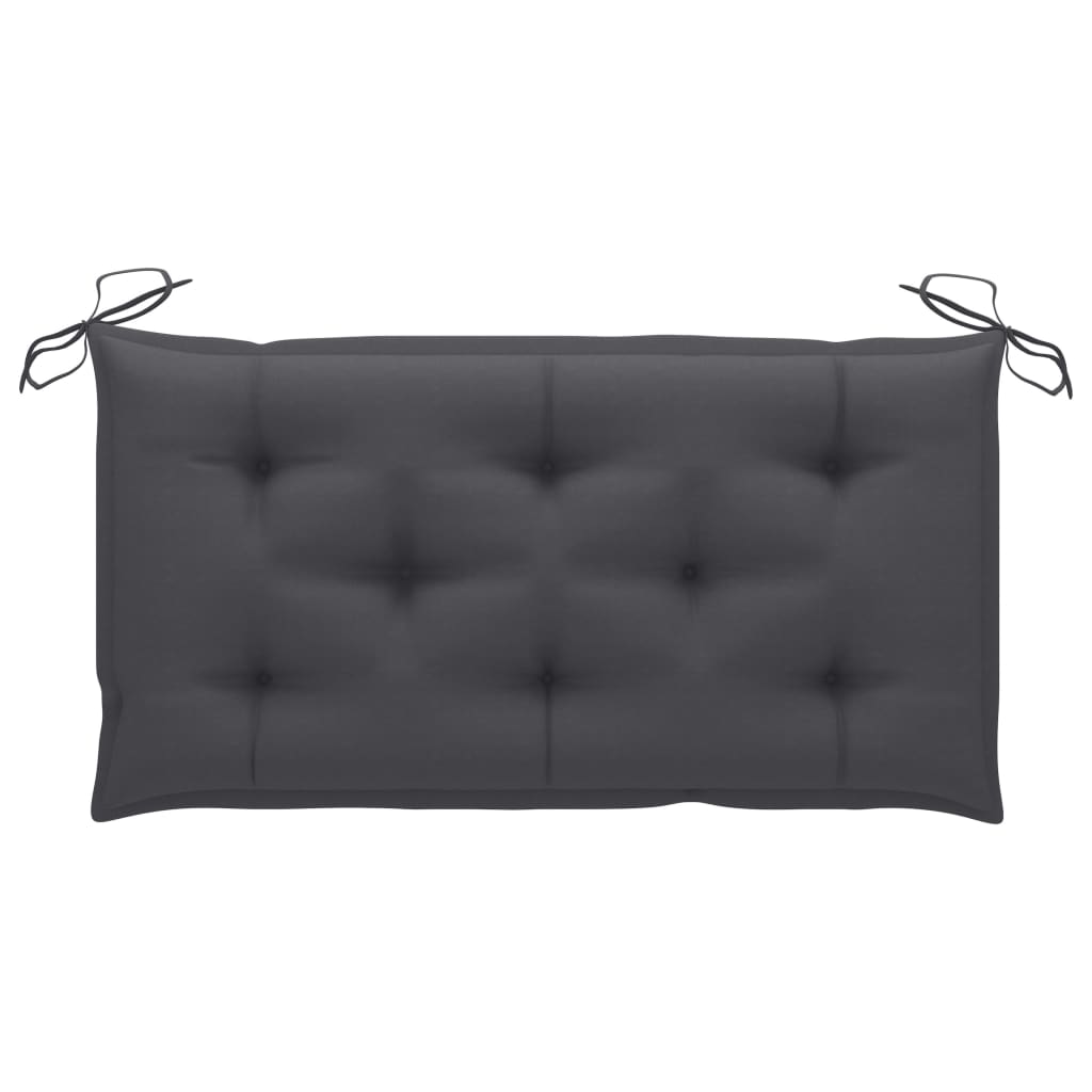 Gartenbank-Auflage Anthrazit 100x(50+50)x7 cm Oxford-Gewebe