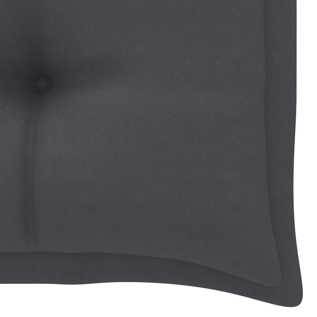 Gartenbank-Auflage Anthrazit 100x(50+50)x7 cm Oxford-Gewebe