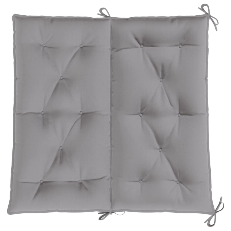 Gartenbank-Auflage Grau 100x(50+50)x7 cm Oxford-Gewebe