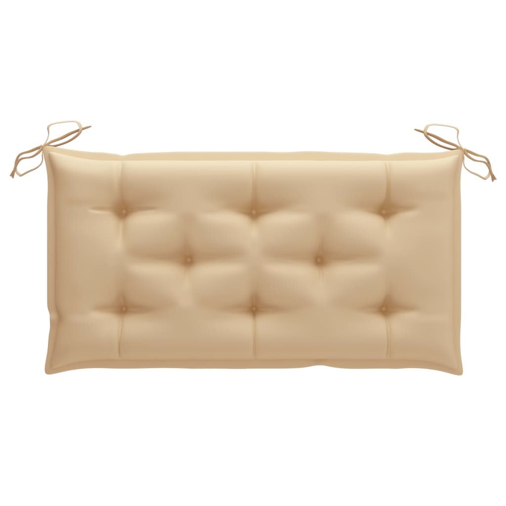 Gartenbank-Auflage Beige 100x(50+50)x7 cm Oxford-Gewebe