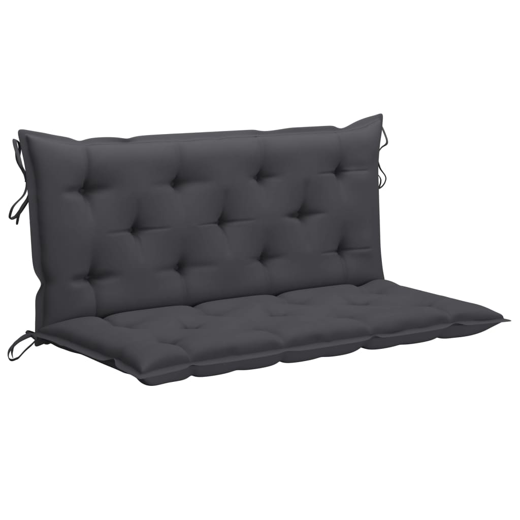 Gartenbank-Auflage Anthrazit 120x(50+50)x7 cm Oxford-Gewebe