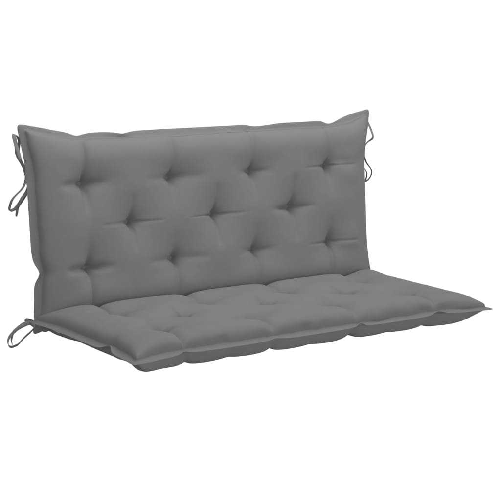 Gartenbank-Auflage Grau 120x(50+50)x7 cm Oxford-Gewebe