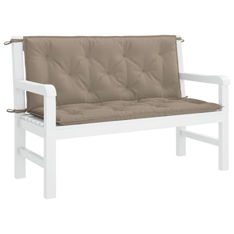 Gartenbank-Auflage Taupe 120x(50+50)x7 cm Oxford-Gewebe