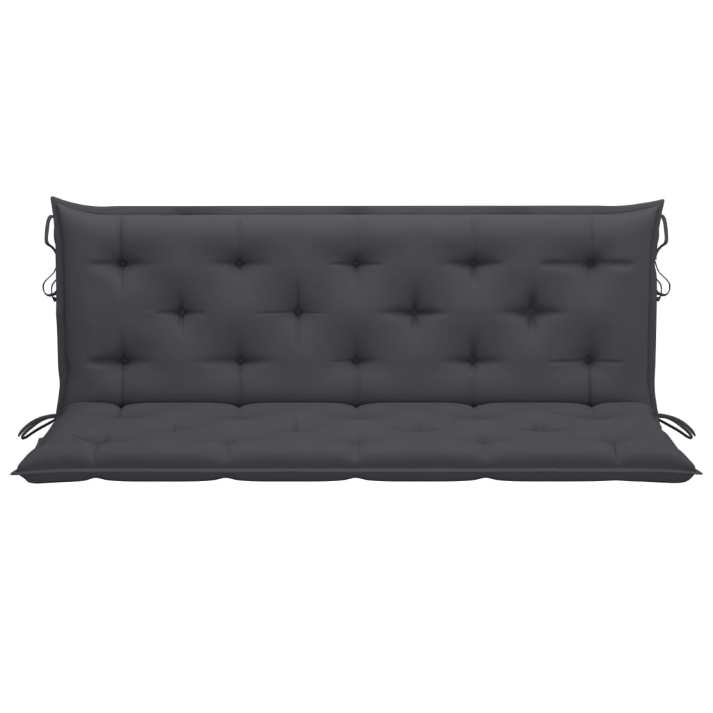 Gartenbank-Auflage Anthrazit 150x(50+50)x7 cm Oxford-Gewebe