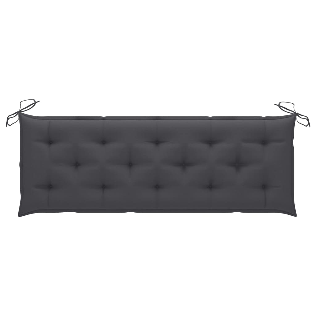Gartenbank-Auflage Anthrazit 150x(50+50)x7 cm Oxford-Gewebe