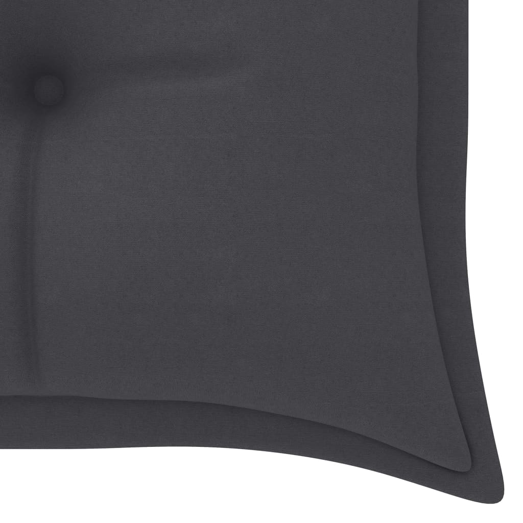 Gartenbank-Auflage Anthrazit 150x(50+50)x7 cm Oxford-Gewebe