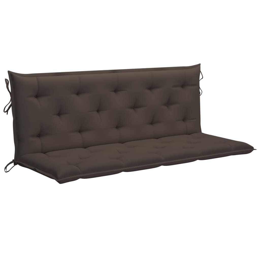 Gartenbank-Auflage Taupe 150x(50+50)x7 cm Oxford-Gewebe