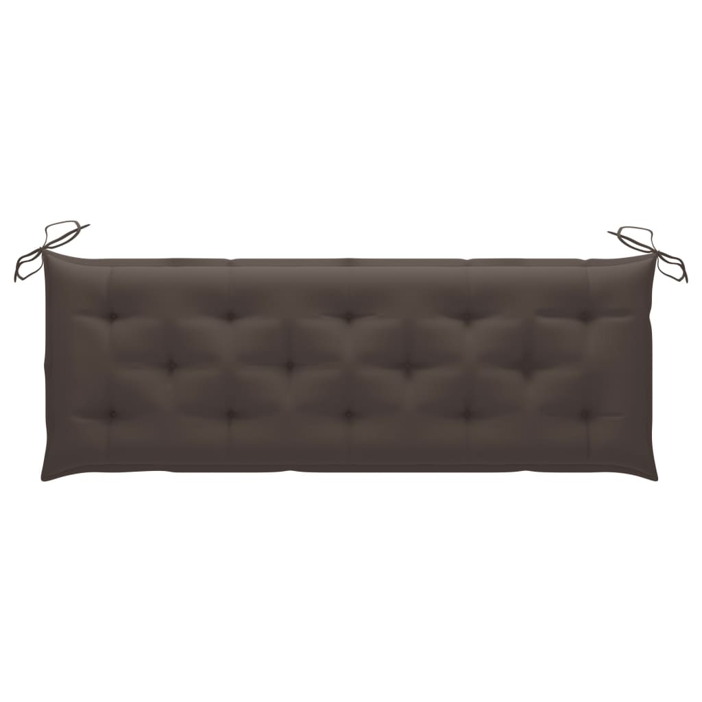 Gartenbank-Auflage Taupe 150x(50+50)x7 cm Oxford-Gewebe