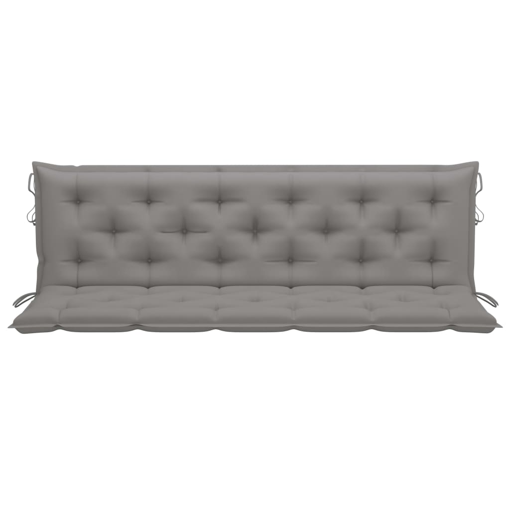 Gartenbank-Auflage Grau 180x(50+50)x7 cm Oxford-Gewebe