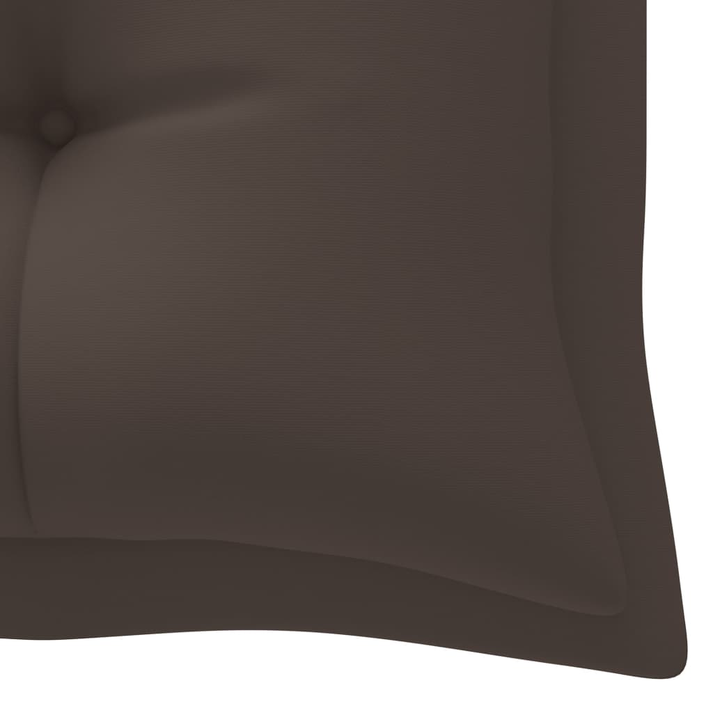 Gartenbank-Auflage Taupe 180x(50+50)x7 cm Oxford-Gewebe