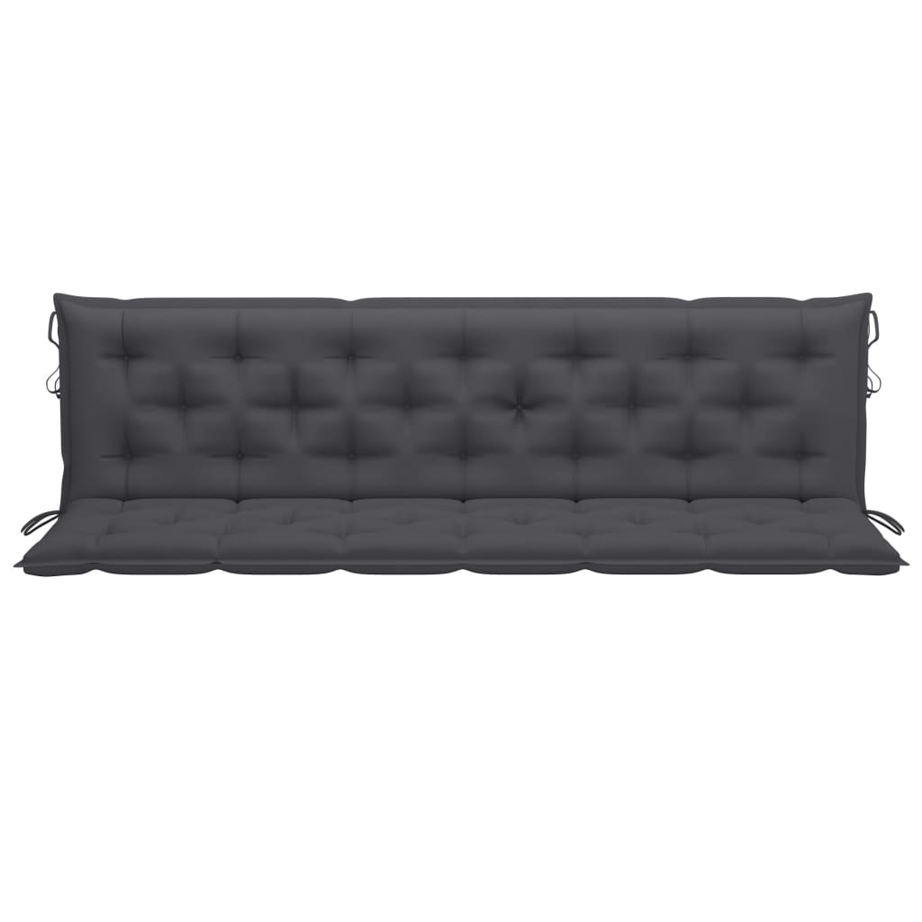 Gartenbank-Auflage Anthrazit 200x(50+50)x7 cm Oxford-Gewebe