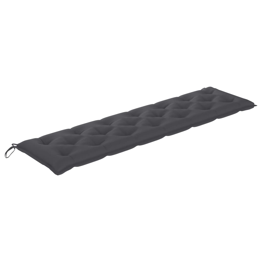 Gartenbank-Auflage Anthrazit 200x(50+50)x7 cm Oxford-Gewebe