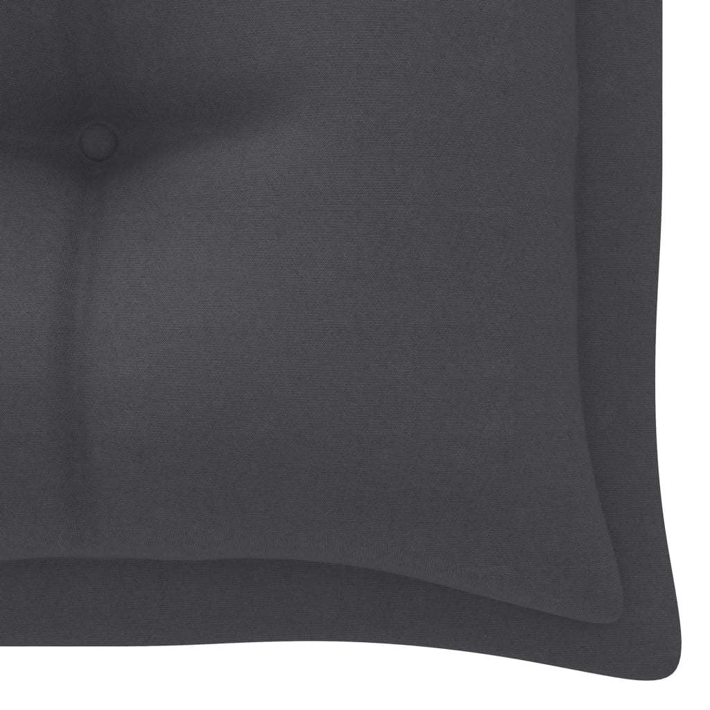 Gartenbank-Auflage Anthrazit 200x(50+50)x7 cm Oxford-Gewebe