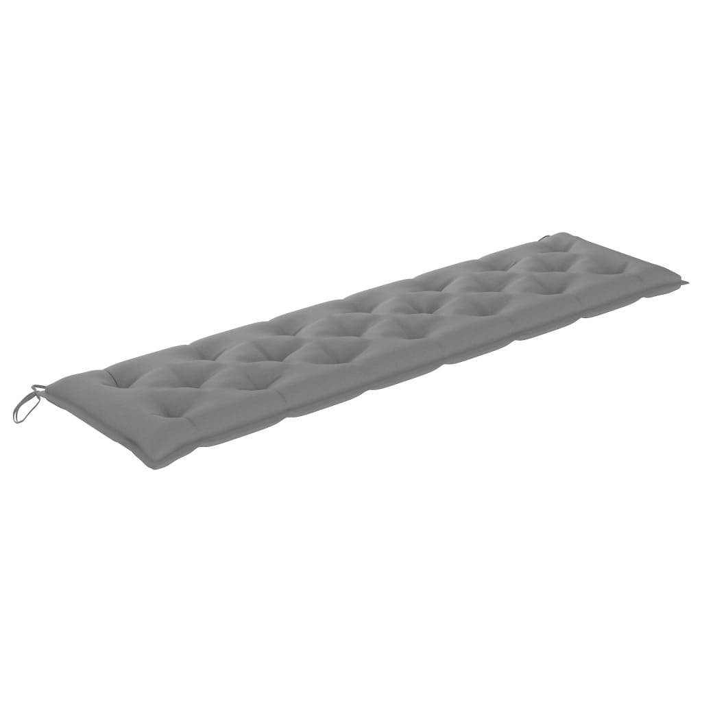 Gartenbank-Auflage Grau 200x(50+50)x7 cm Oxford-Gewebe
