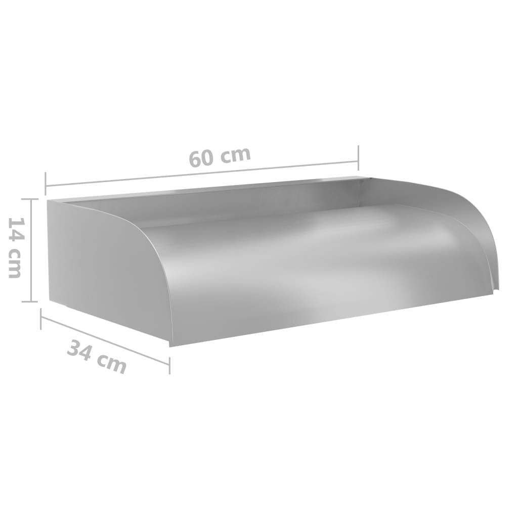 Wasserfall 60x34x14 cm Edelstahl 304