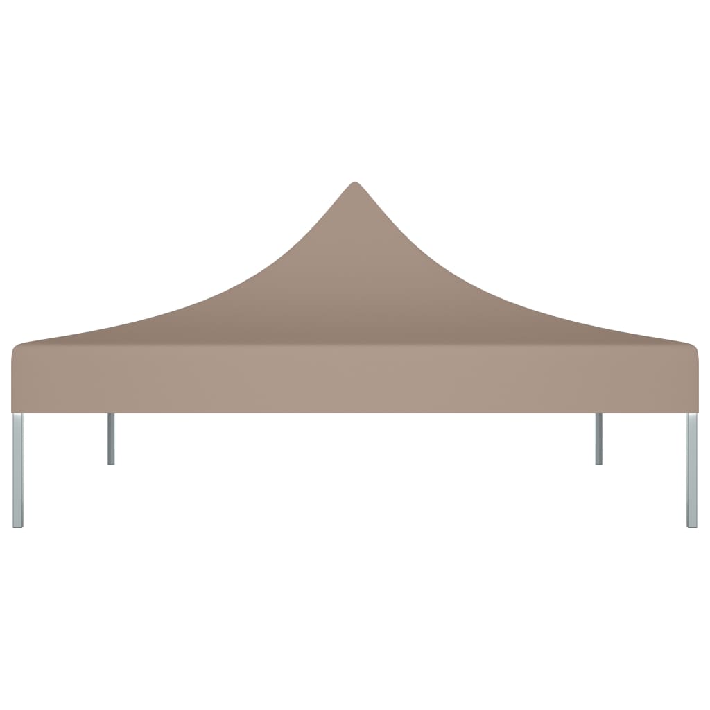 Partyzelt-Dach 3x3 m Taupe 270 g/m²