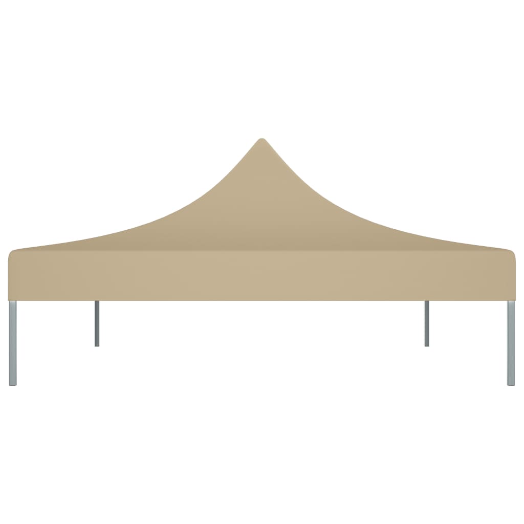 Partyzelt-Dach 4x3 m Beige 270 g/m²