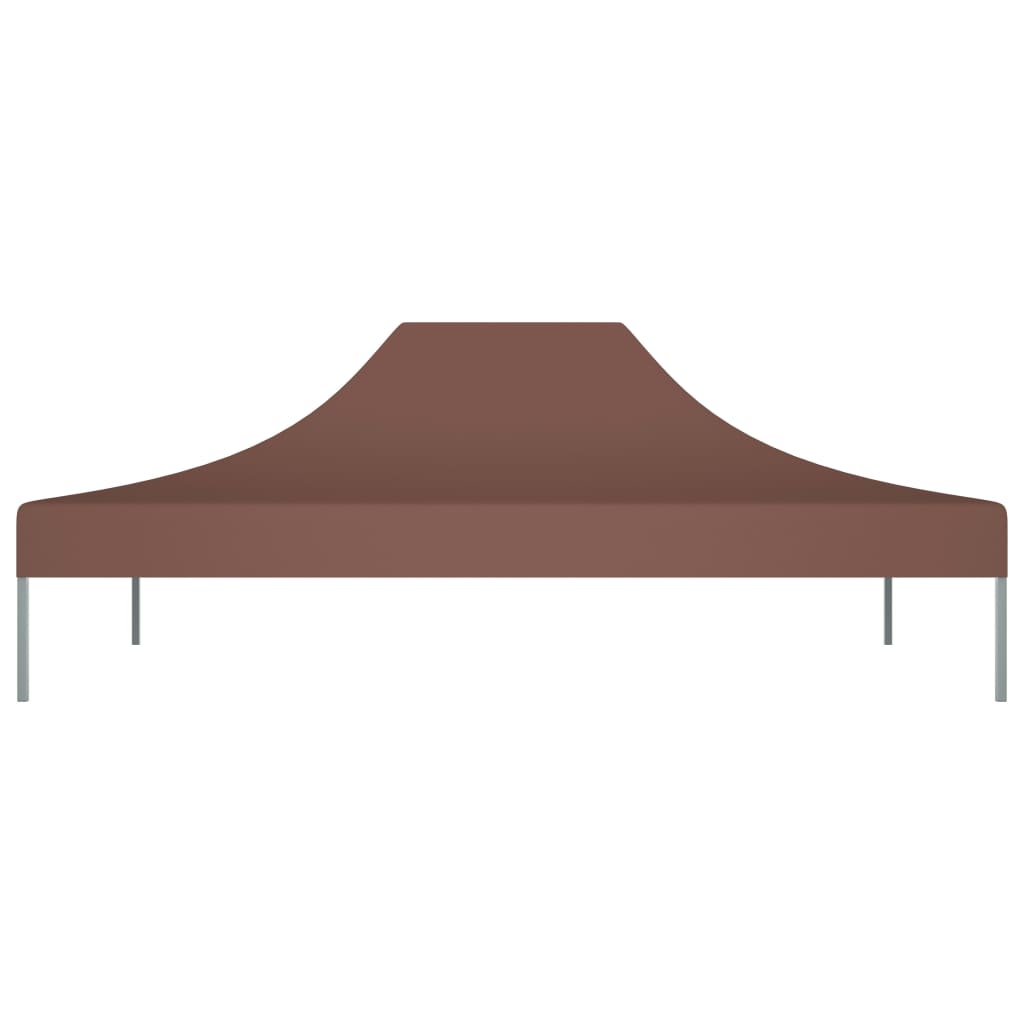 Partyzelt-Dach 4x3 m Braun 270 g/m²