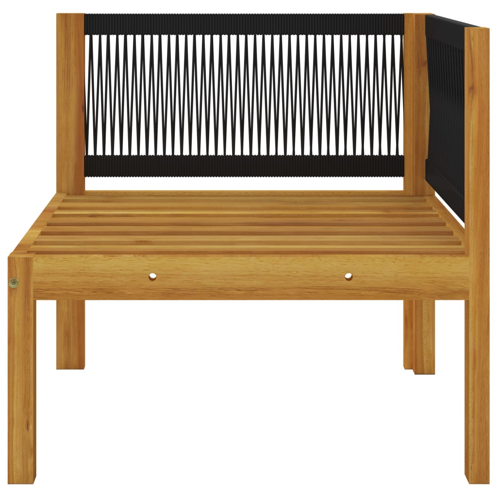 10-tlg. Garten-Lounge-Set mit Kissen Cremeweiß Massivholz Akazie