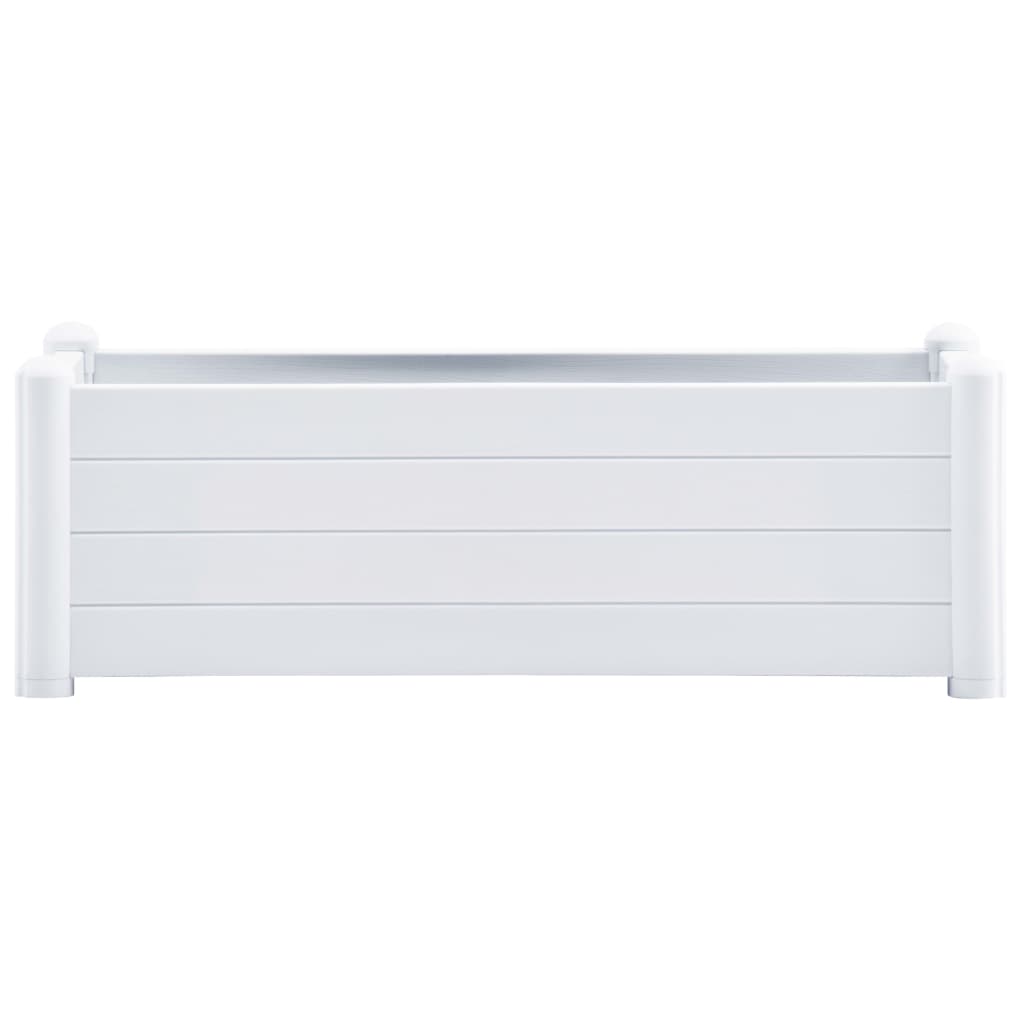Garten-Hochbeet PP Weiß 100x43x35 cm