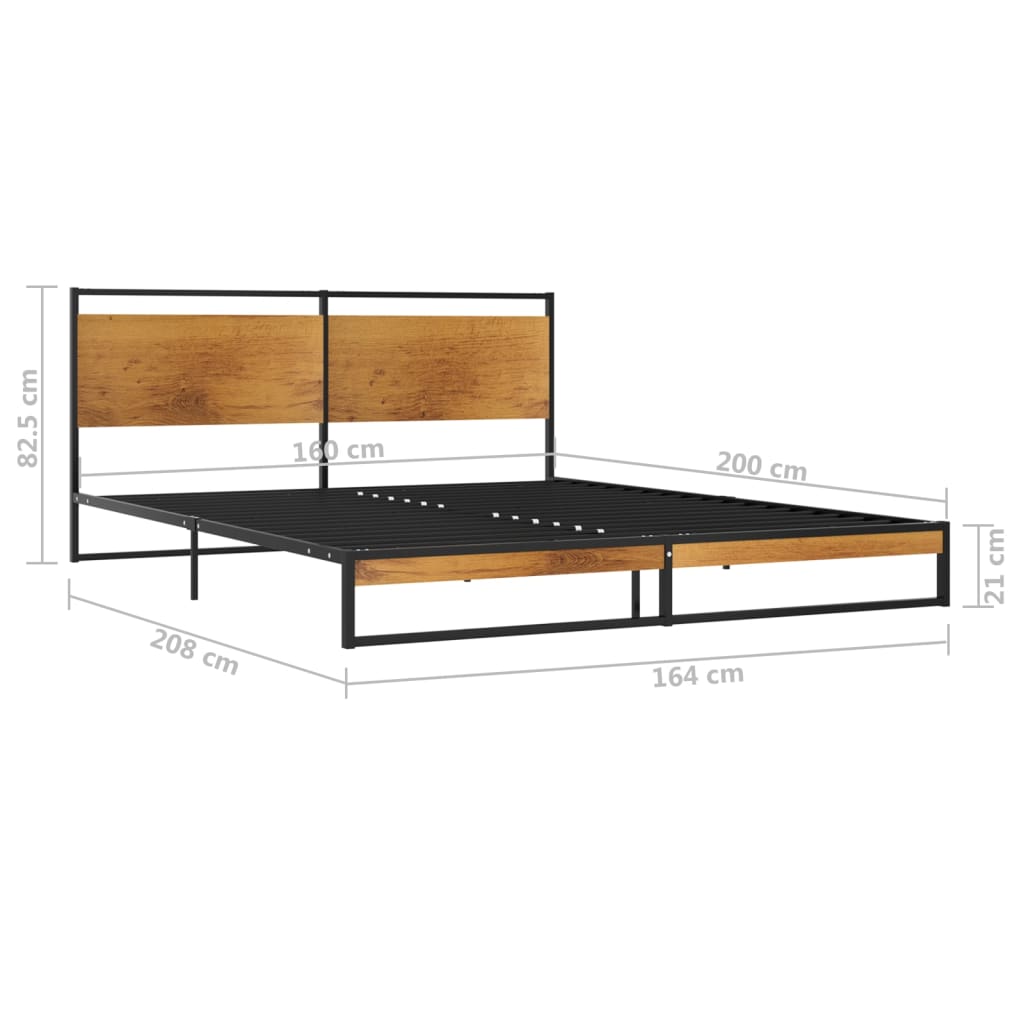 Bettgestell Metall 160x200 cm