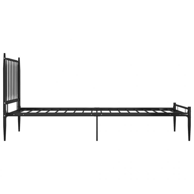 Bett Schwarz Metall 90x200 cm