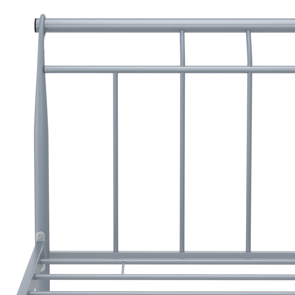 Bettgestell Grau Metall 100x200 cm