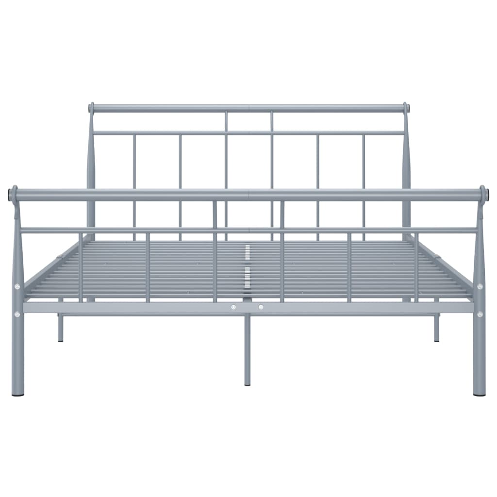 Bettgestell Grau Metall 140x200 cm