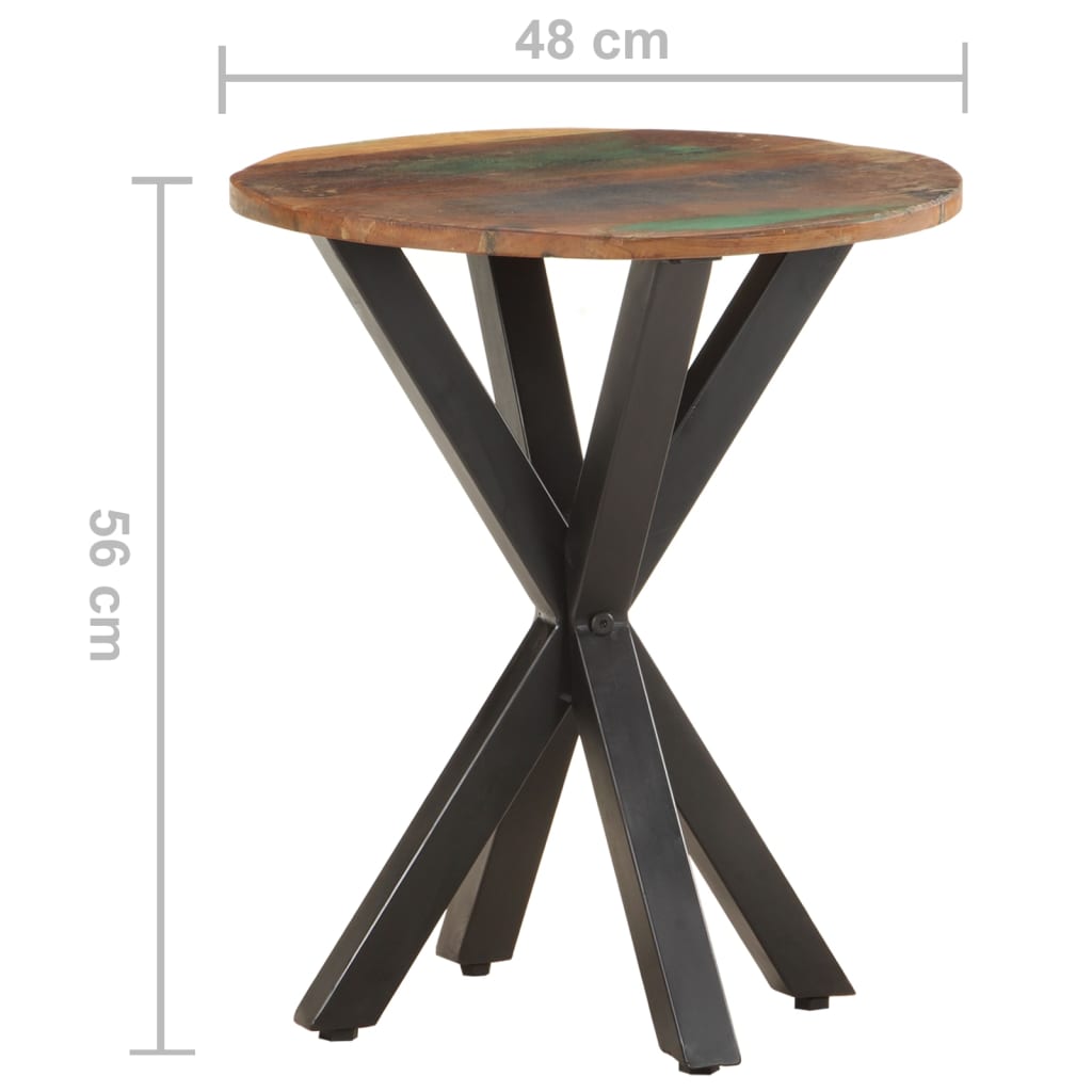 Beistelltisch 48x48x56 cm Altholz Massiv