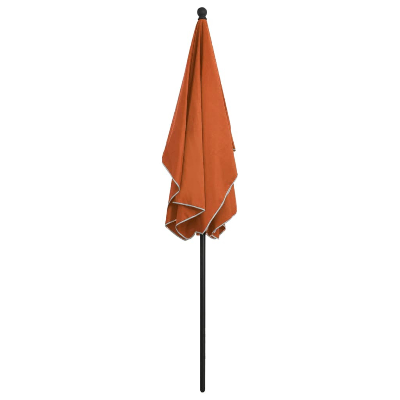 Sonnenschirm mit Mast 210x140 cm Terracotta-Rot