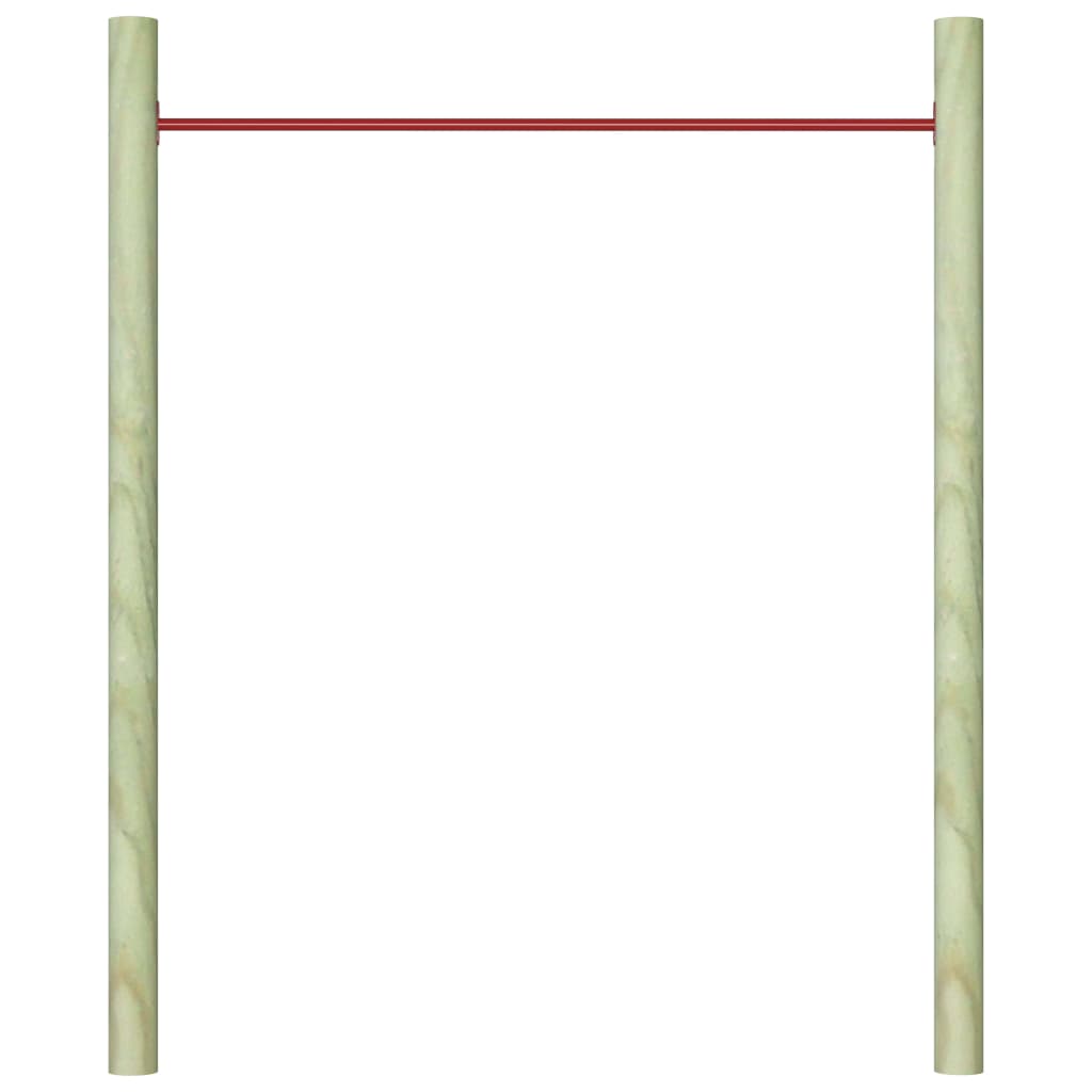 Turnstange 125 cm Stahl Rot