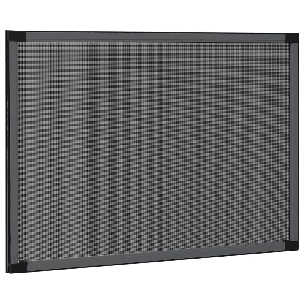 Ausziehbarer Insektenschutz für Fenster Anthrazit (75-143)x50cm
