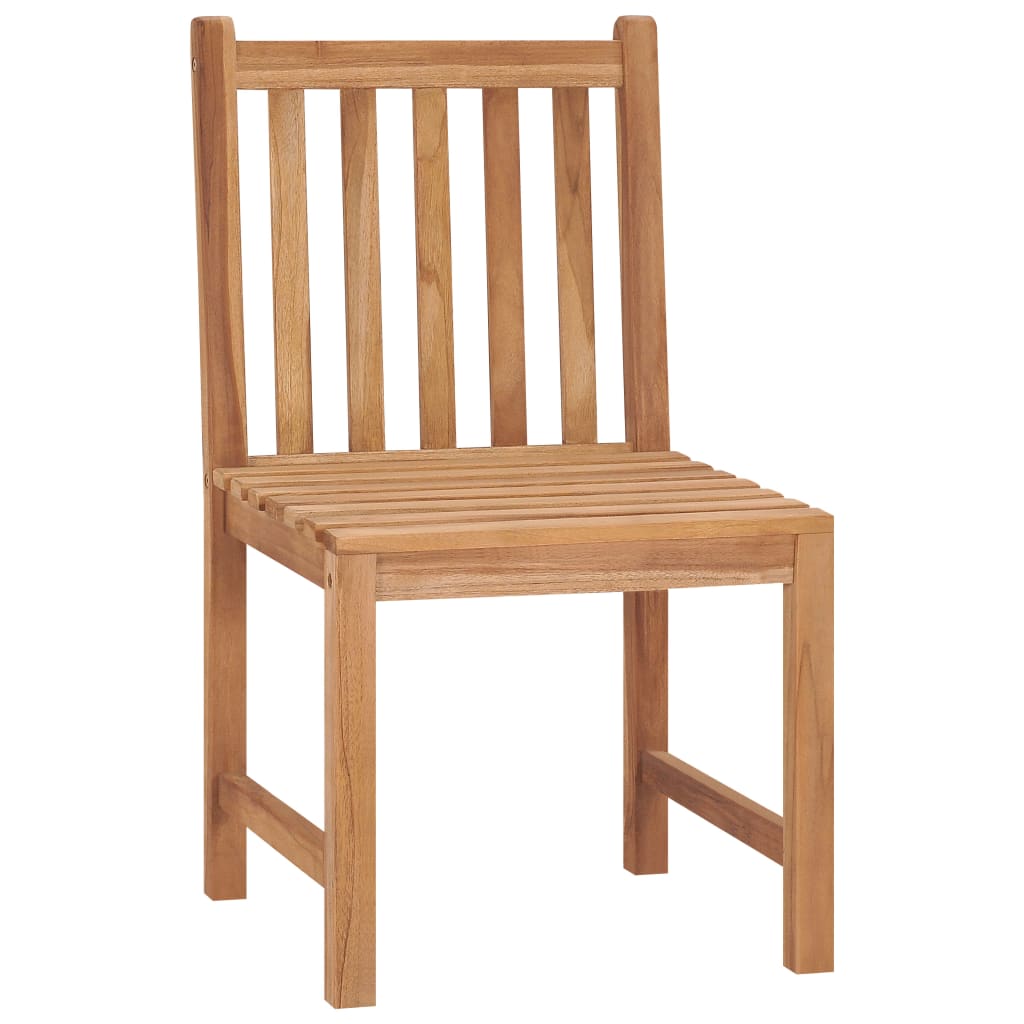 Gartenstühle 2 Stk. Massivholz Teak