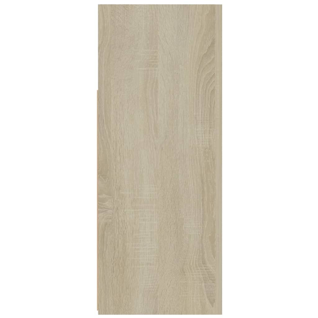 Sideboard mit LED-Leuchten Sonoma-Eiche 115,5x30x75 cm