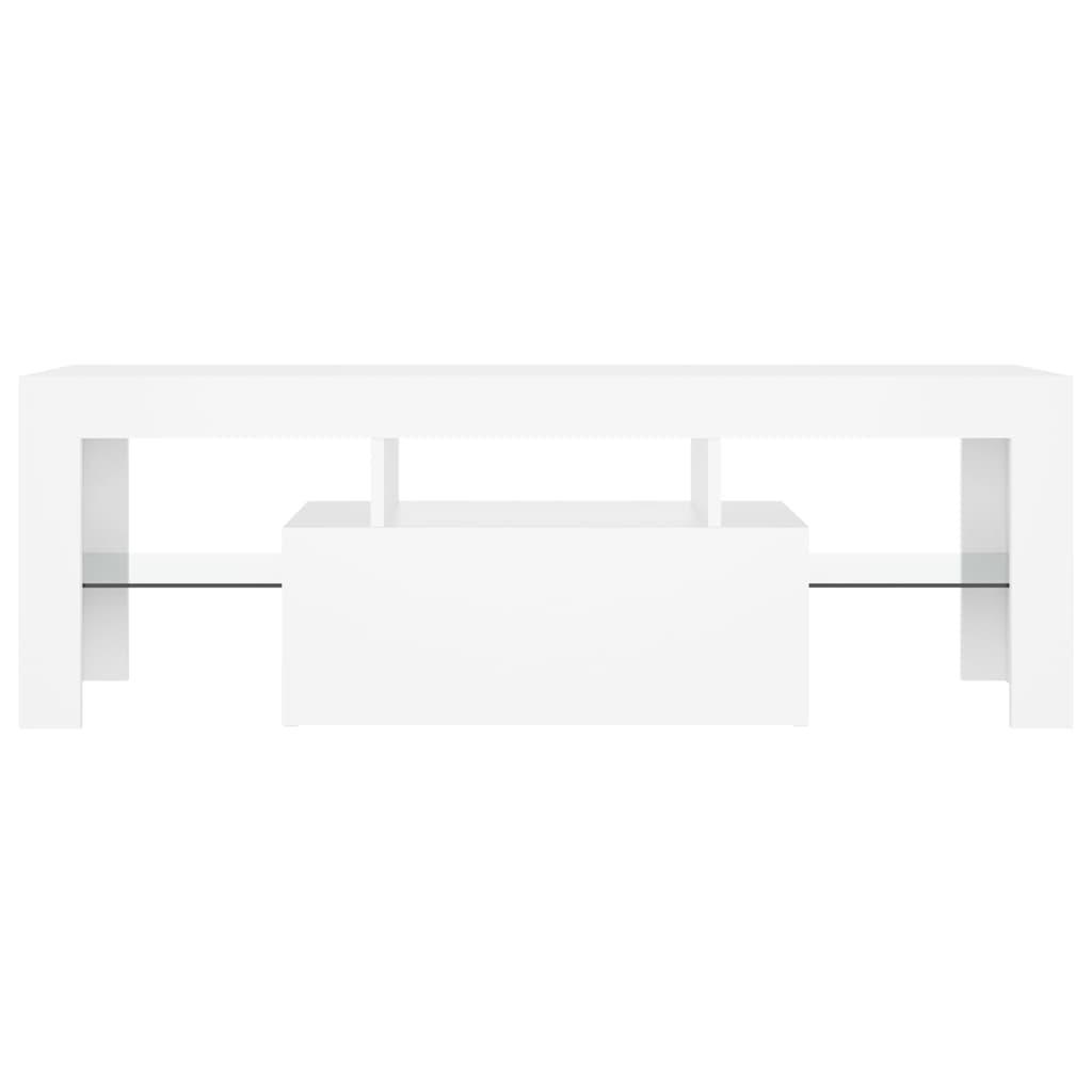 TV-Schrank mit LED-Leuchten Weiß 120x35x40 cm