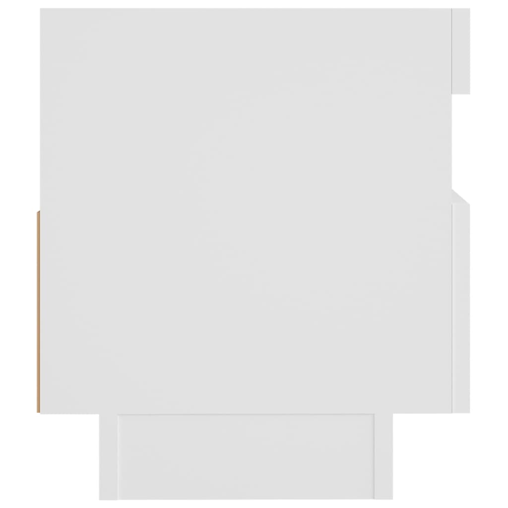 TV-Schrank mit LED-Leuchten Weiß 80x35x40 cm