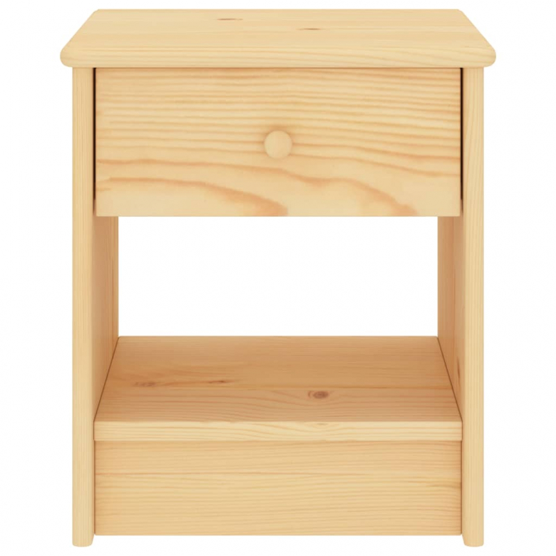 Nachttisch Natur 35x30x40 cm Massivholz Kiefer