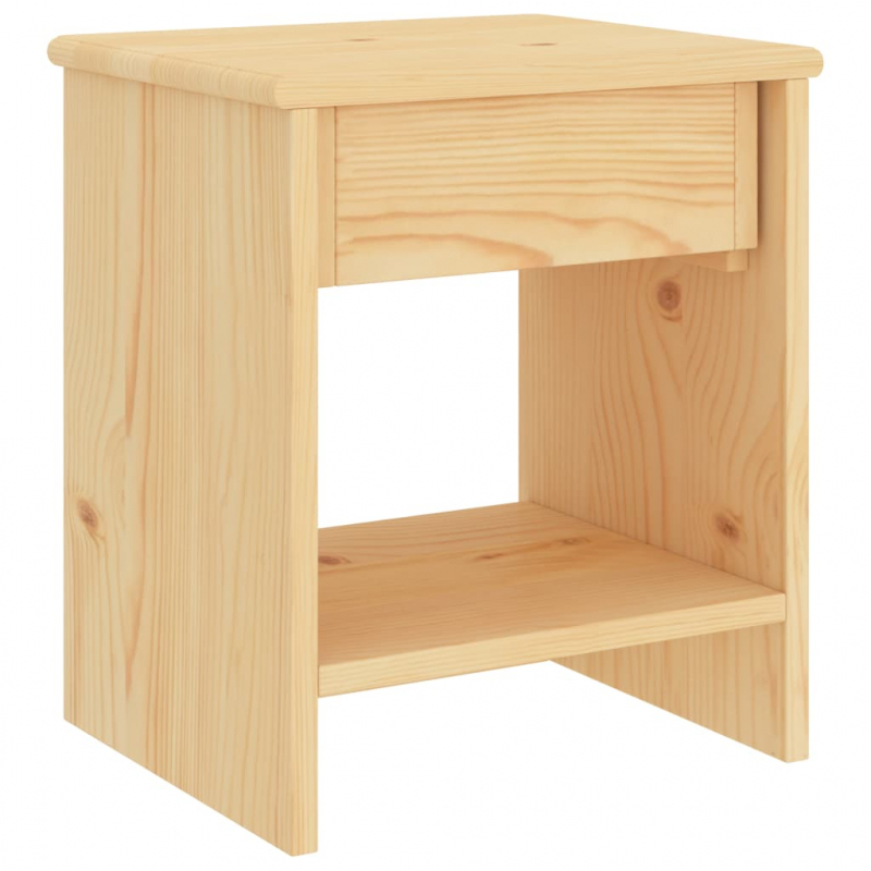 Nachttisch Natur 35x30x40 cm Massivholz Kiefer